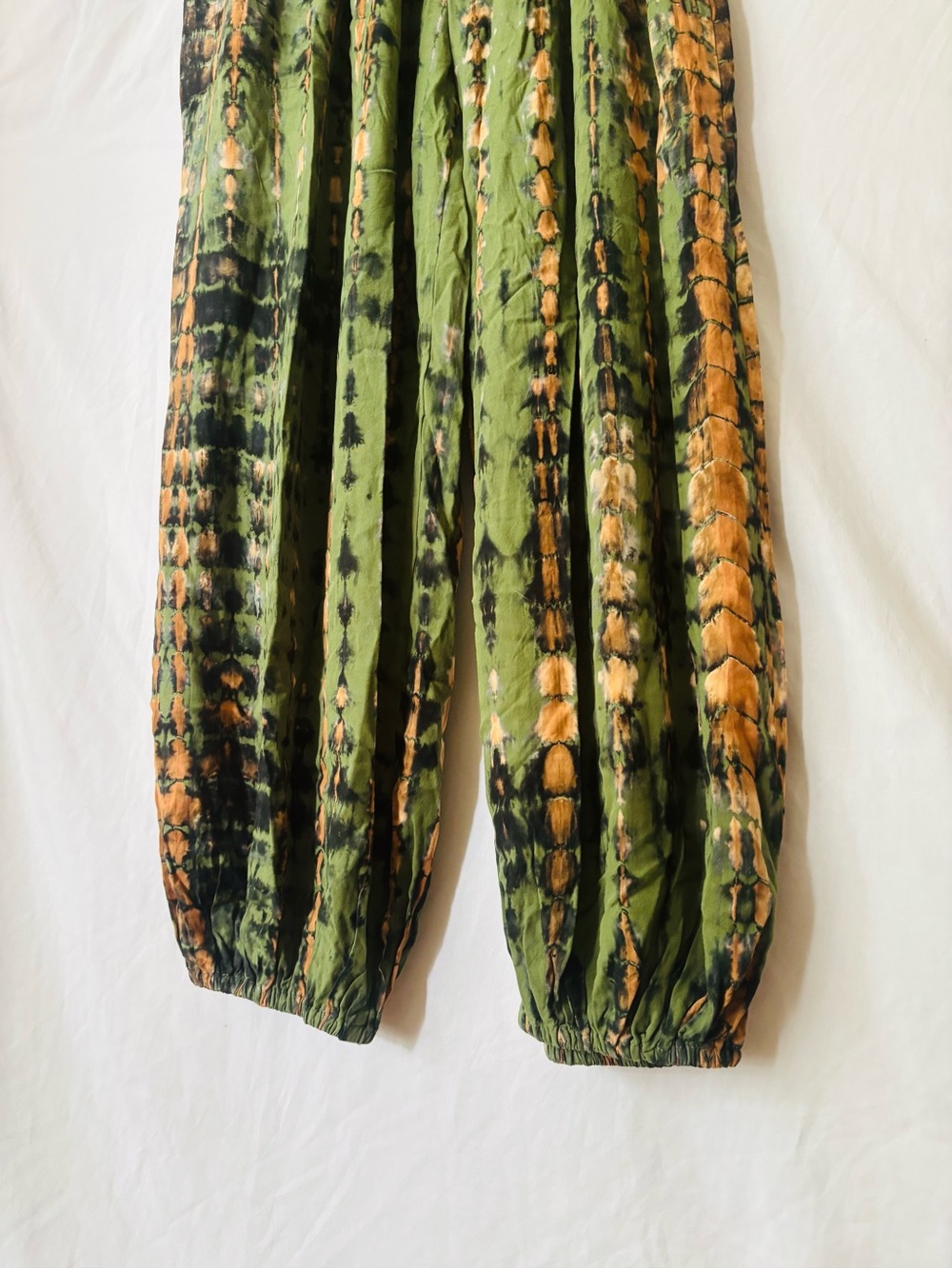 Palazzo Pants Paradise Dyed Green Alligator Made in Bali